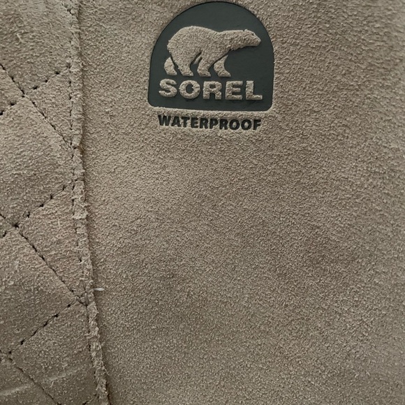 Sorel Suede Glacy Boot Tan Size 7.5 - Picture 5 of 7
